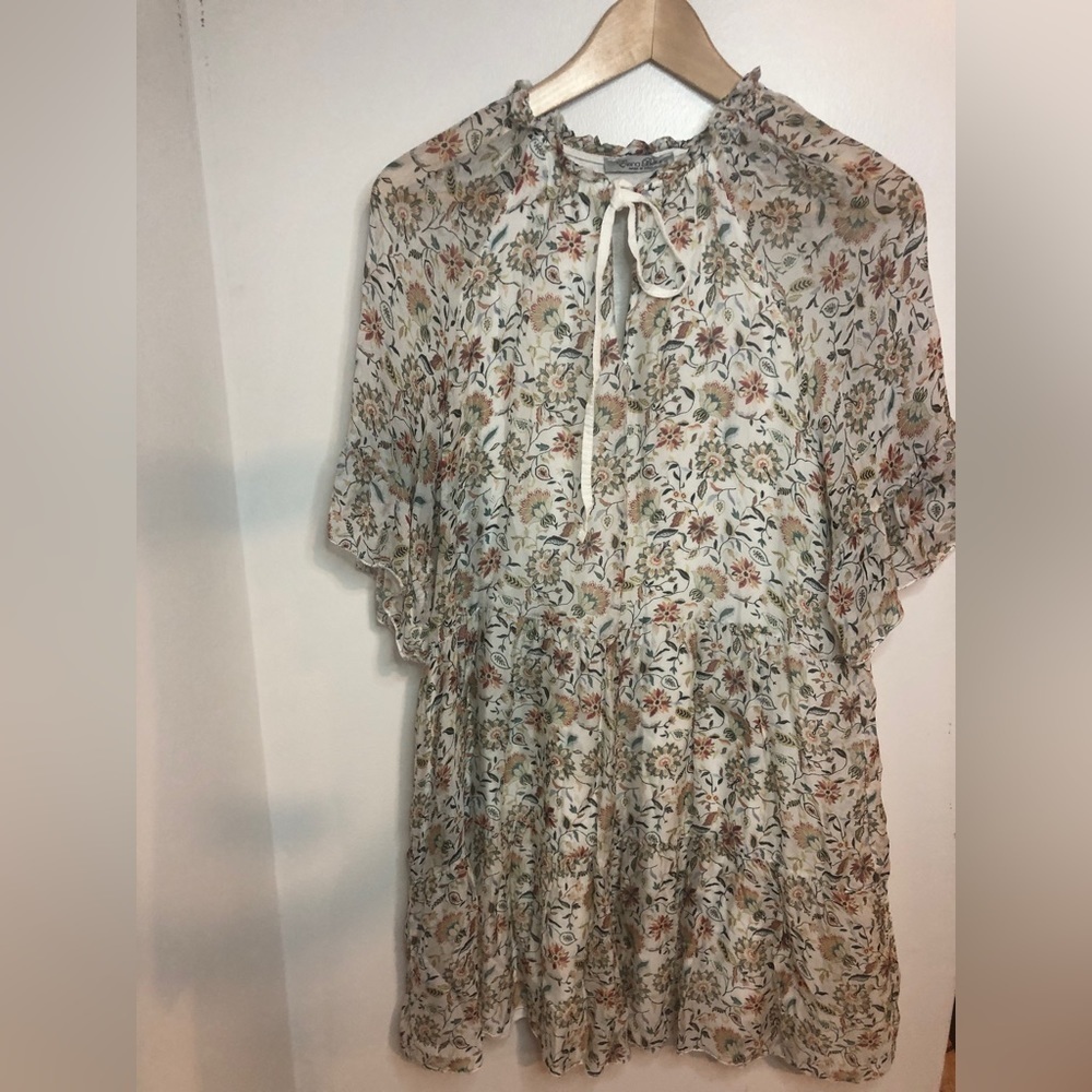 Elena Baldi dress Size S, viscose and silk.